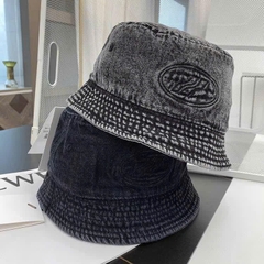 Mũ bucket denim Welldone dư xịn 2 màu