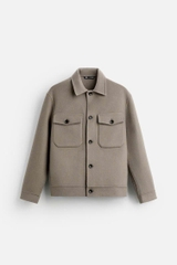 Áo khoác dạ ép Zara cổ đức