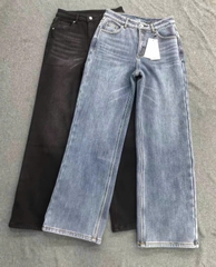 Quần denim ICICLE suông lót lông