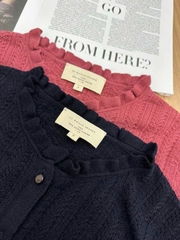 Cardigan Sezane cổ bèo