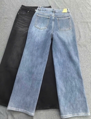 Quần denim ICICLE suông lót lông