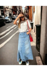 Chân váy demin Zara dáng chữ A