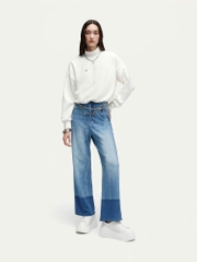 Áo Karl Lagerfeld cổ trụ dáng croptop 2 màu