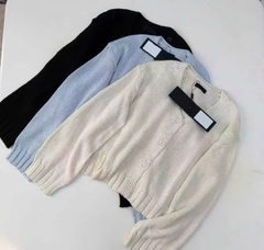 Áo Cardigan  Massimo Dutti Dệt Kim Mũi Thưa Cổ V
