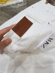 Chân váy jean zara màu trắng dáng chữ A