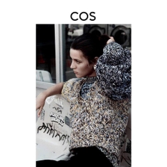 Áo len thừng COS cổ tròn