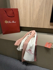 Khăn Loro Piana viền kẻ 100% cashmere