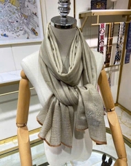 Khăn Loro len cashmere viền 4 màu