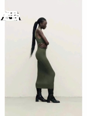 Váy len dệt kim Zara