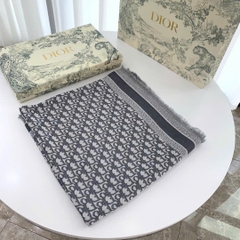 Khăn DIOR hoạ tiết monogram 42% wool 42% silk 16 cotton