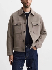 Áo khoác dạ ép Zara cổ đức