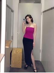 Chân váy bút chì đen COS xẻ đùi