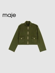 Áo khoác dạ ép MAJE rêu