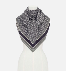 Khăn DIOR hoạ tiết monogram 42% wool 42% silk 16 cotton