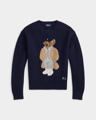 Áo len pha len cashmere Polo Bear