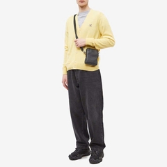 Cardigan Maison Kitsun trơn cổ V