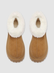 Sục UGG cổ lông trắng