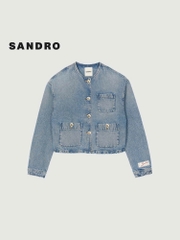 ÁO KHOÁC DENIM PHỐI KHUY