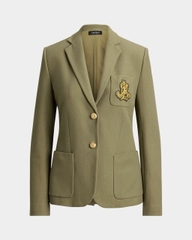 Áo Blazer POLO RL dệt Jacquard với họa tiết thêu chỉ vàng