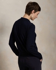 Áo khoác len Polo pha cotton