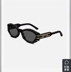 CDior B1U cat-eye acetate and gold-tone sunglasses
