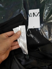 Quần baggy Zara đen cạp cao dư xịn