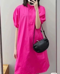 Váy COS tay lửng belt chun 2 màu