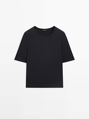 ÁO THUN 100% COTTON VỚI CHI TIẾT ĐƯỜNG MAY
