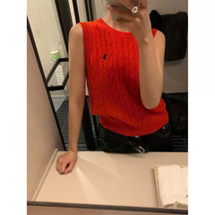 ÁO LEN KHÔNG TAY BẰNG VẢI COTTON DỆT KIM