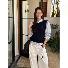 ÁO LEN KHÔNG TAY BẰNG VẢI COTTON DỆT KIM
