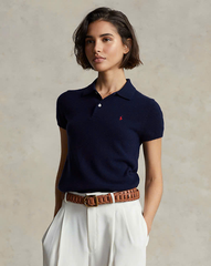 Áo len polo RL ngắn tay cổ đức