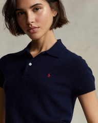Áo len polo RL ngắn tay cổ đức