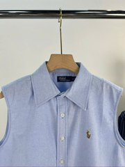 ÁO SƠ MI OXFORD KHÔNG TAY KIỂU DÁNG CỔ ĐIỂN