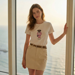 Áo thun Polo Bear màu trắng