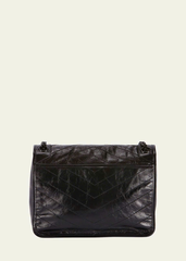 TÚI SAINT LAURENT NIKI CỠ TRUNG BẰNG DA NHĂN