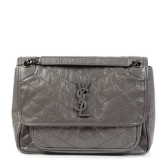TÚI SAINT LAURENT NIKI CỠ TRUNG BẰNG DA NHĂN