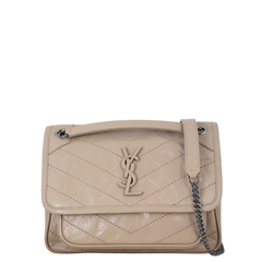 TÚI SAINT LAURENT NIKI CỠ TRUNG BẰNG DA NHĂN