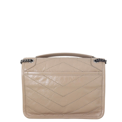 TÚI SAINT LAURENT NIKI CỠ TRUNG BẰNG DA NHĂN