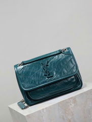 TÚI SAINT LAURENT NIKI CỠ TRUNG BẰNG DA NHĂN