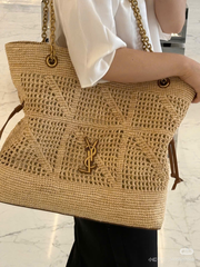 Túi YSL Jamie shopping màu beige