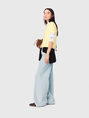 Áo cardigan cổ đính đá