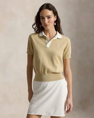 Áo len cổ polo pha cotton