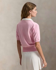 Áo len cổ polo pha cotton