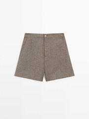 QUẦN SHORT BERMUDA VẢI LINEN NGẮN