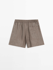 QUẦN SHORT BERMUDA VẢI LINEN NGẮN