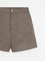 QUẦN SHORT BERMUDA VẢI LINEN NGẮN