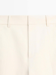 QUẦN ỐNG ĐỨNG BẰNG VẢI LANH VÀ COTTON