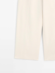 QUẦN ỐNG ĐỨNG BẰNG VẢI LANH VÀ COTTON