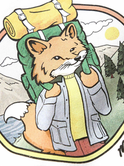 Áo thun cotton jersey in logo Rambling Fox