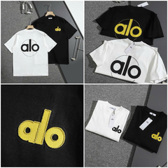 Tshirt ALO YOGA thêu ngực logo lưng 2 màu